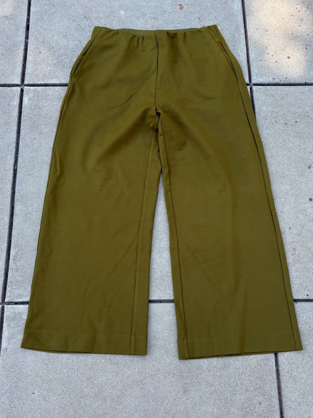 NWT Masai "Piri" wide leg cropped jersey trousers - Size XL
